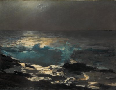 Chiaro di luna, Faro di Wood Island da Winslow Homer