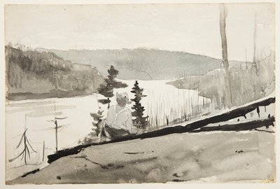 Fiume o lago di montagna da Winslow Homer
