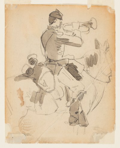 Trombettiere a cavallo da Winslow Homer
