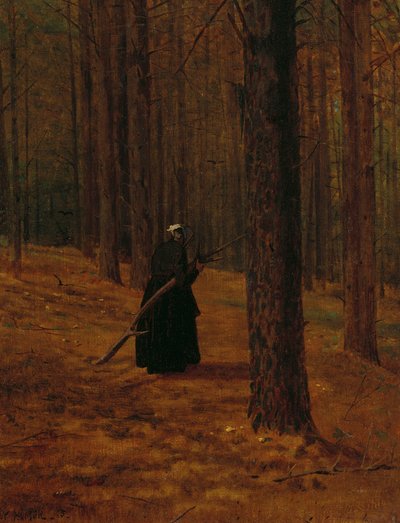 Vecchia donna che raccoglie rami, 1865 da Winslow Homer