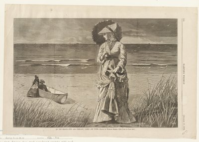 Sulla spiaggia - Due fanno compagnia, tre no da Winslow Homer