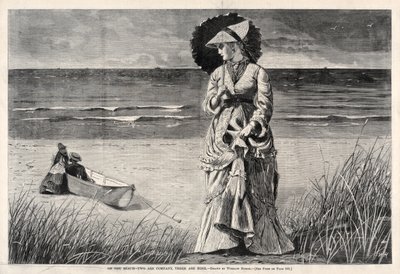 Sulla spiaggia - In due si sta bene, in tre non si sta bene da Winslow Homer