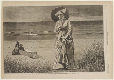 Sulla spiaggia - Due fanno compagnia, tre no da Winslow Homer