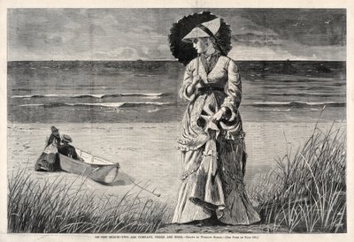 Sulla spiaggia - Due sono compagnia, tre sono nessuno da Winslow Homer