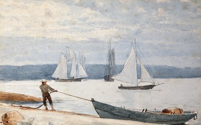Tirando la dory da Winslow Homer