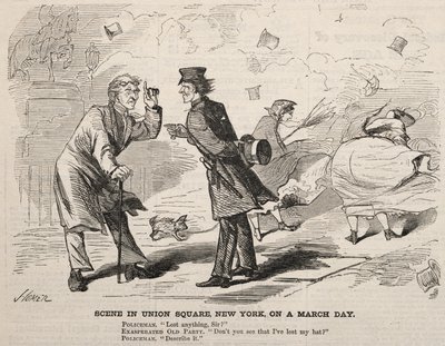 Scena a Union Square, New York, in un giorno di marzo da Winslow Homer
