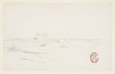 Schooner vicino a una costa rocciosa da Winslow Homer