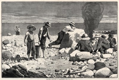 Schizzi al mare - Una clam-bake, 1873 da Winslow Homer