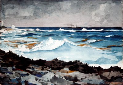 Riva e surf, Nassau, 1899 da Winslow Homer