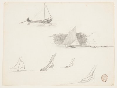 Sei studi di barche a vela da Winslow Homer