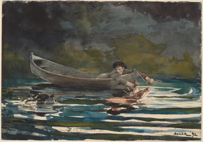 Schizzo per "Segugio e cacciatore" da Winslow Homer