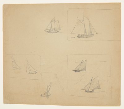 Schizzi di Imbarcazioni a Vela da Winslow Homer