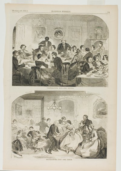 Il Giorno del Ringraziamento - La cena e il Giorno del Ringraziamento - Il ballo da Winslow Homer