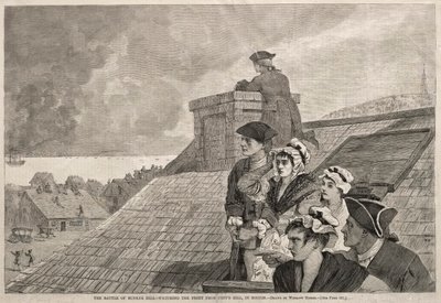 La battaglia di Bunker Hill - Guardando il combattimento da Copps Hill, a Boston, 1875 da Winslow Homer
