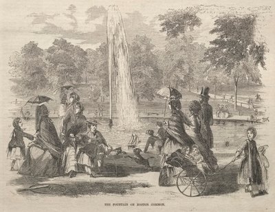 La fontana al Boston Common, 1857 da Winslow Homer