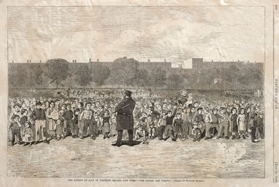 Il Quattro Luglio a Tompkins Square, New York - I Sogers stanno arrivando, 1868 da Winslow Homer