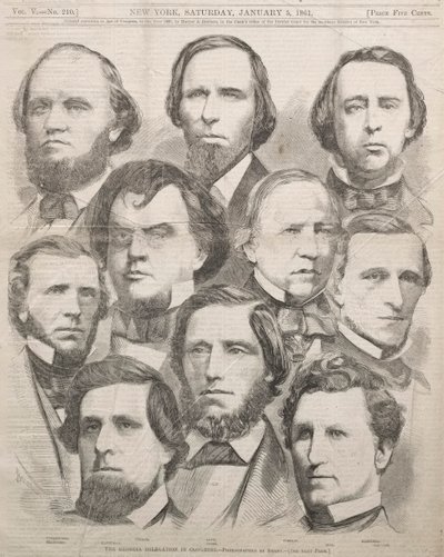 La delegazione della Georgia al Congresso, 1861 da Winslow Homer