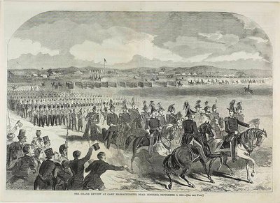 La grande rassegna al Campo Massachusetts, vicino a Concord da Winslow Homer