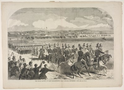 La grande parata al campo del Massachusetts, vicino a Concord, 9 settembre 1859 da Winslow Homer