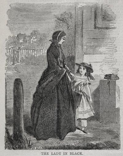 La signora in nero, 1860 da Winslow Homer
