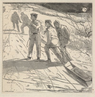 The Midnight Coast, da The Riverside Magazine for Young People, gennaio 1867 da Winslow Homer