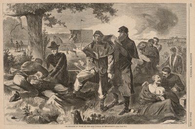 Il chirurgo al lavoro nel retro durante un ingaggio, da Harper da Winslow Homer