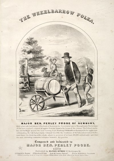 La carriola Polka - Copertina del foglio musicale da Winslow Homer