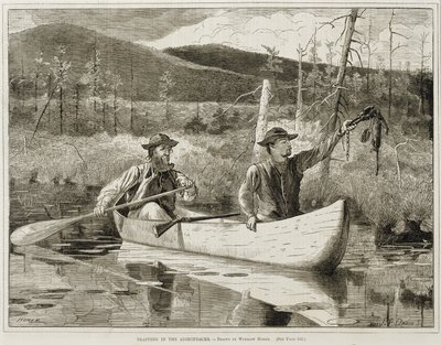 "Trappole negli Adirondacks" da Winslow Homer