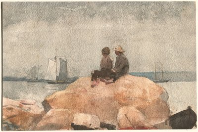 Due Ragazzi che Guardano le Goletta da Winslow Homer