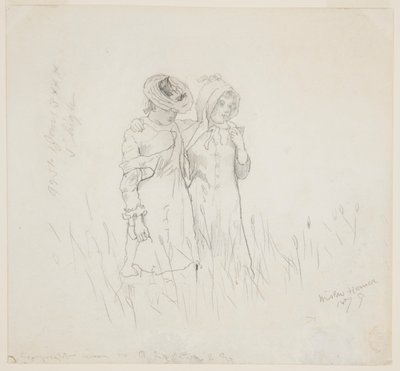 Due ragazze in un campo da Winslow Homer