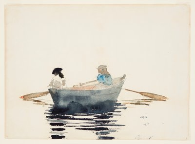 Due ragazze in una barca a remi da Winslow Homer