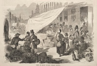 Vista in South Market Street, Boston, 1857 da Winslow Homer