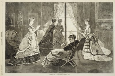 In Attesa delle Visite del Giorno di Capodanno, 2 gennaio 1869 da Winslow Homer