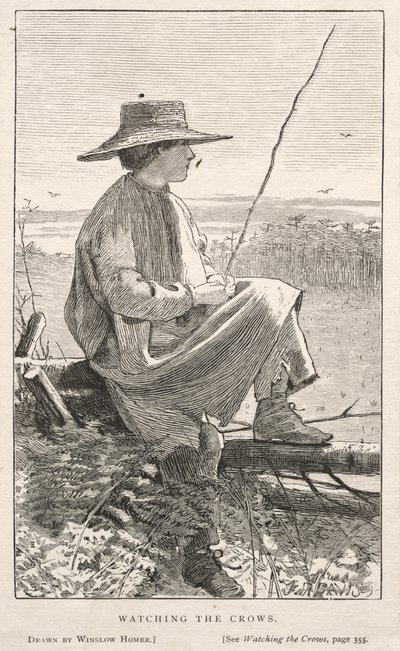 Guardando i corvi, 1868 da Winslow Homer