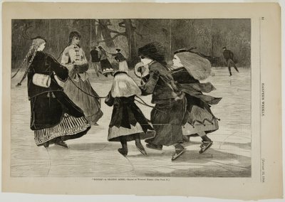 "Inverno" - Scena di pattinaggio da Winslow Homer
