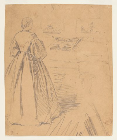 Donna davanti a un pianoforte da Winslow Homer