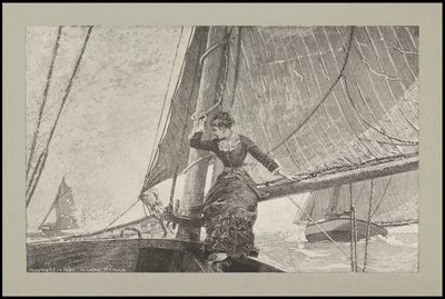 Ragazza in barca a vela da Winslow Homer