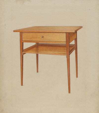 Tavolo Shaker, 1937 da Winslow Rich