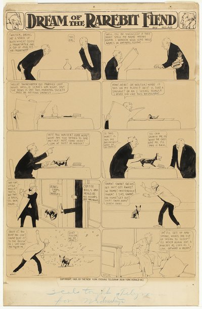Sogno del demone del formaggio da Winsor McCay