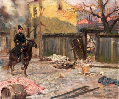 Il Raid Pogrom, 1907 da Wojciech Kossak