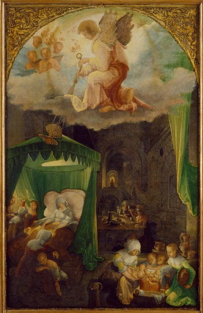 La Natività della Vergine, ca 1521 da Wolf Huber