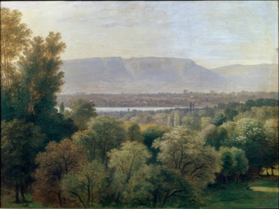 Vista sul lago di Ginevra e sulla Salève da Wolfgang Adam Töpffer