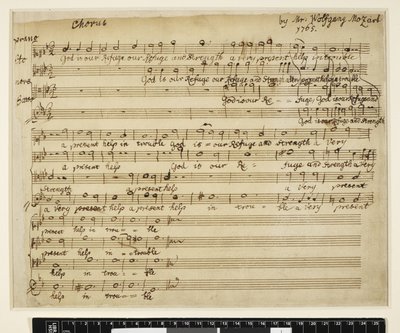 Dio è il nostro rifugio KV 20 ((englisch "K 20")) da Wolfgang Amadeus Mozart