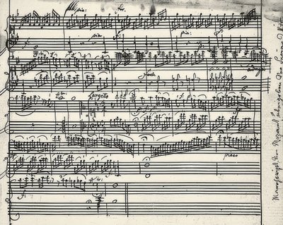 Autografo musicale da Wolfgang Amadeus Mozart