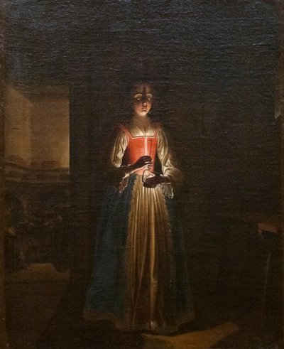 Donna con lanterna da Wolfgang Heimbach