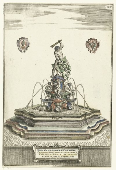 Bacino esagonale su piattaforma con scale da Wolfgang Kilian