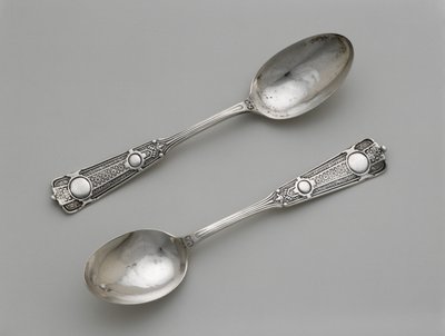 Coppia di Cucchiaini, c. 1860-1871 da Wood and Hughes