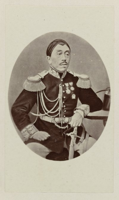 Ritratto di Mangkoe Negoro IV da Woodbury and Page