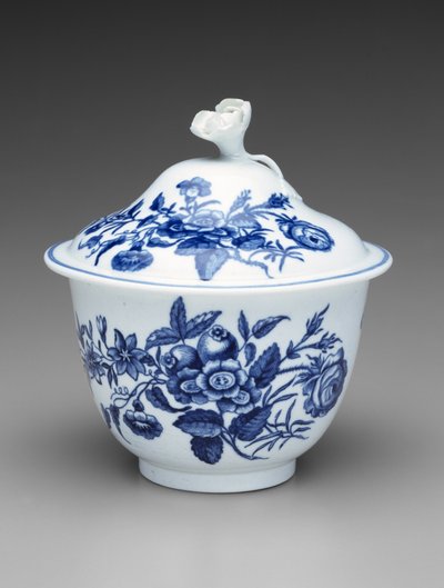 Zuccheriera con coperchio da Worcester Porcelain Manufactory