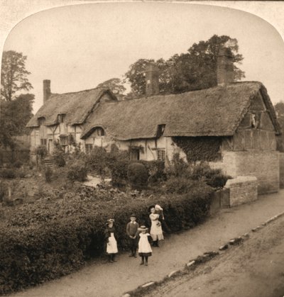 Cottage di Ann Hathaway, Shottery, Inghilterra, 1896 da Works and Sun Sculpture Studios